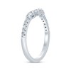 Thumbnail Image 1 of Diamond Chevron Anniversary Band 1/2 ct tw Round-cut 14K White Gold