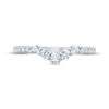Thumbnail Image 2 of Diamond Chevron Anniversary Band 1/2 ct tw Round-cut 14K White Gold