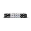 Thumbnail Image 3 of Now + Forever Black & White Diamond Anniversary Band 5/8 ct tw Round-cut 10K White Gold