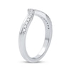 Thumbnail Image 2 of Now + Forever Diamond Chevron Anniversary Band 1/4 ct tw Round-cut 14K White Gold