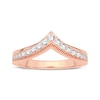Thumbnail Image 3 of Now + Forever Diamond Vintage Style Chevron Anniversary Band 1/4 ct tw Round-cut 14K Rose Gold