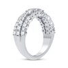 Thumbnail Image 2 of Now + Forever Diamond Three-Row Anniversary Band 1 ct tw Round-cut 14K White Gold