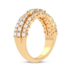 Thumbnail Image 2 of Now + Forever Diamond Three-Row Anniversary Band 1 ct tw Round-cut 14K Yellow Gold