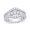 Thumbnail Image 0 of Diamond Fancy Three-Row Anniversary Band 1-1/3 ct tw Round-cut 14K White Gold