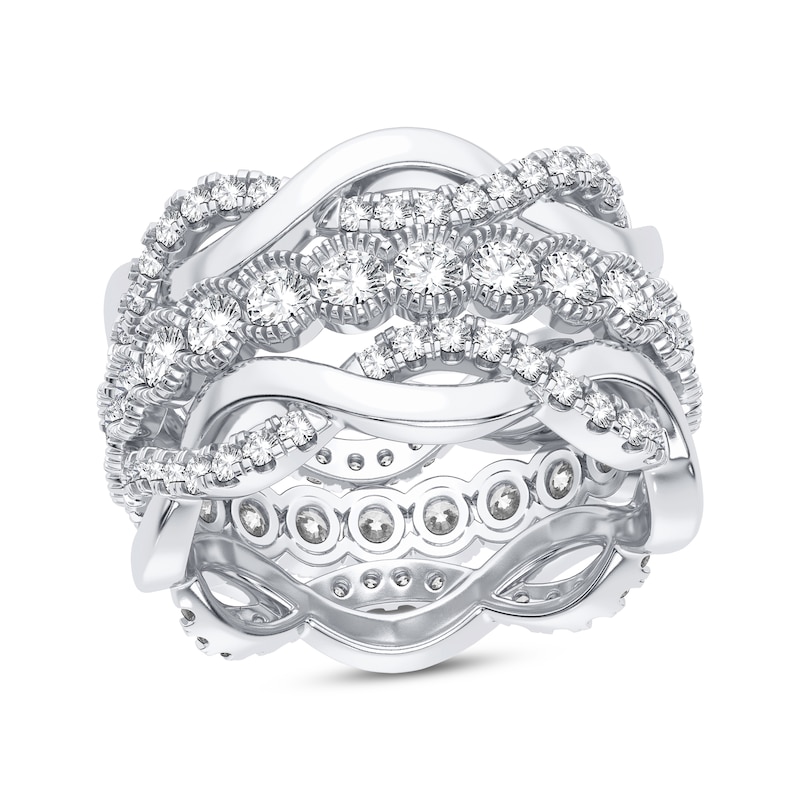 Main Image 1 of Now + Forever Diamond Eternity Band 2 ct tw Round-cut 14K White Gold