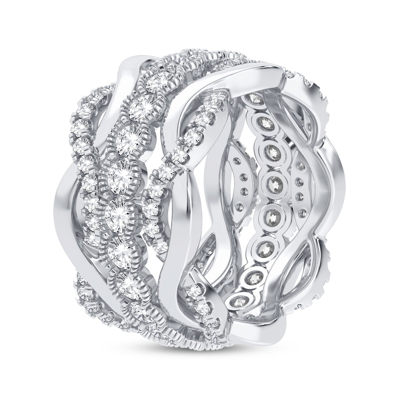 Main Image 2 of Now + Forever Diamond Eternity Band 2 ct tw Round-cut 14K White Gold