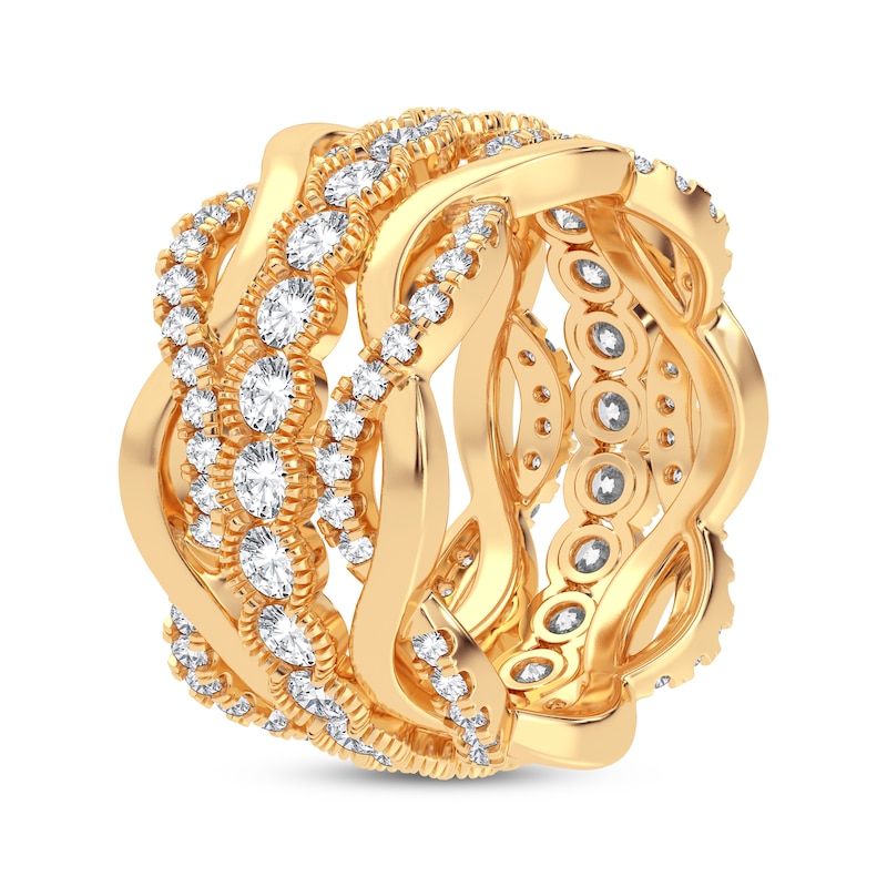 Main Image 2 of Now + Forever Diamond Eternity Band 2 ct tw Round-cut 14K Yellow Gold