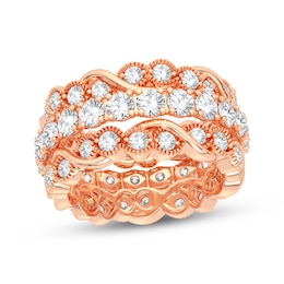 Now + Forever Round-cut Diamond Eternity Band 3 ct tw 14K Rose Gold