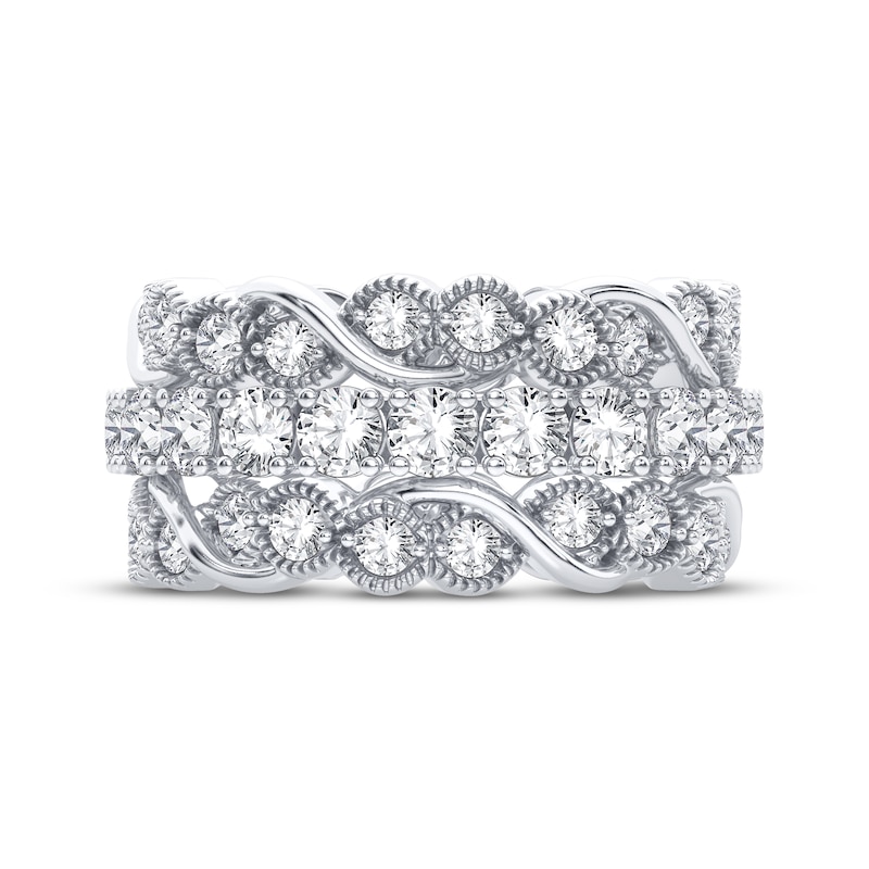 Main Image 3 of Now + Forever Round-cut Diamond Eternity Band 3 ct tw 14K White Gold