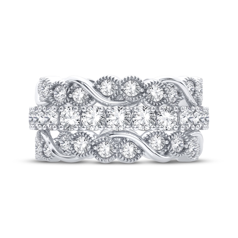 Round-cut Diamond Eternity Band 3 ct tw 14K White Gold