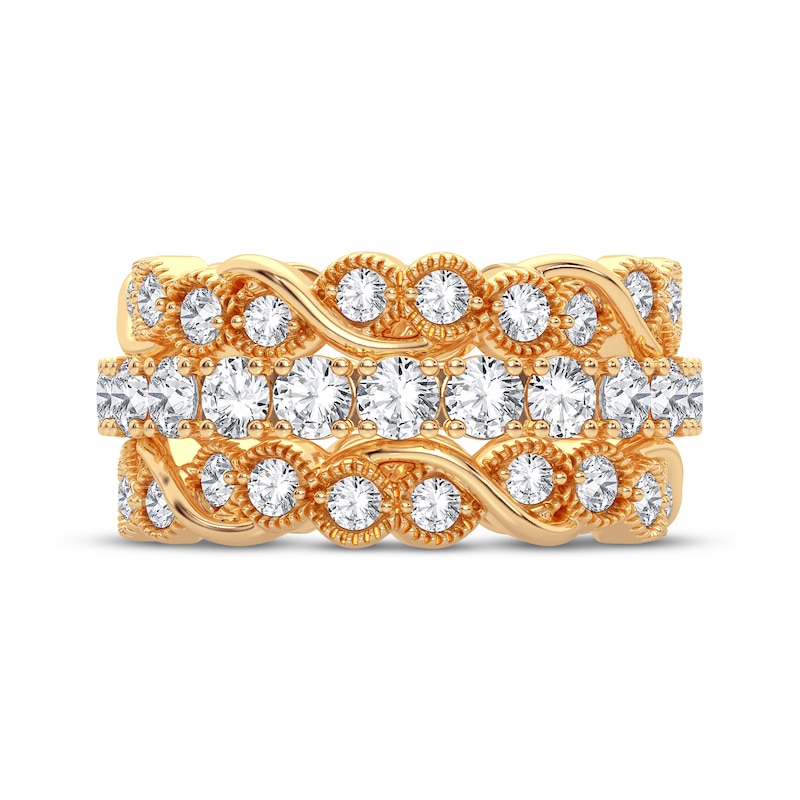 Round-cut Diamond Eternity Band 3 ct tw 14K Yellow Gold