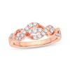 Thumbnail Image 0 of Diamond Twist Anniversary Band 1/3 ct tw 14K Rose Gold