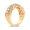 Thumbnail Image 2 of Now + Forever Round-Cut Diamond Multi-Row Twist Anniversary Band 1/2 ct tw 14K Yellow Gold