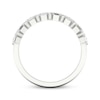 Thumbnail Image 4 of Now + Forever Baguette & Round-Cut Diamond Anniversary Band 1/2 ct tw 14K White Gold