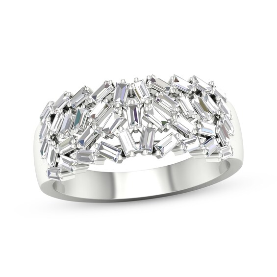 Now + Forever Baguette-Cut Diamond Anniversary Band 3/4 ct tw 14K White Gold