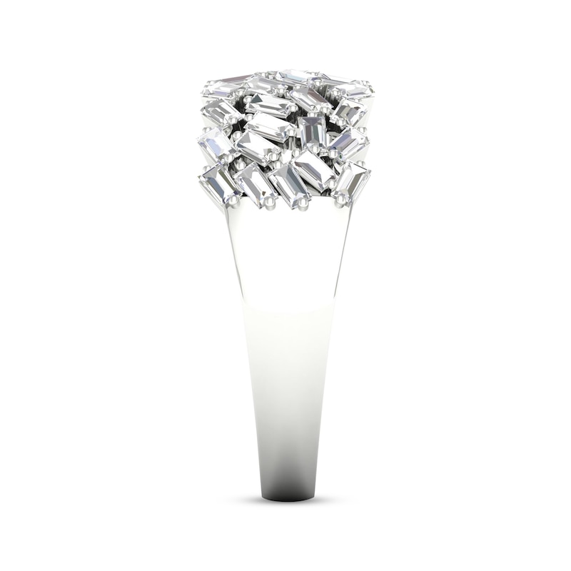 Main Image 3 of Now + Forever Baguette-Cut Diamond Anniversary Band 3/4 ct tw 14K White Gold