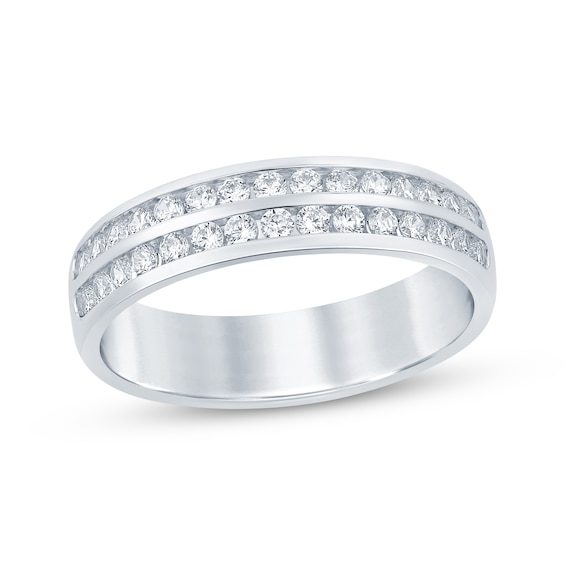 Now + Forever Round-Cut Diamond Anniversary Band 1/2 ct tw 14K White Gold