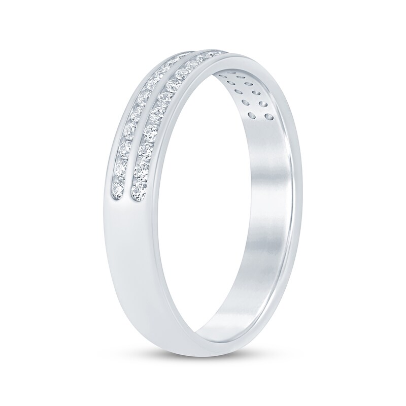 Main Image 2 of Now + Forever Round-Cut Diamond Anniversary Band 1/4 ct tw 10K White Gold