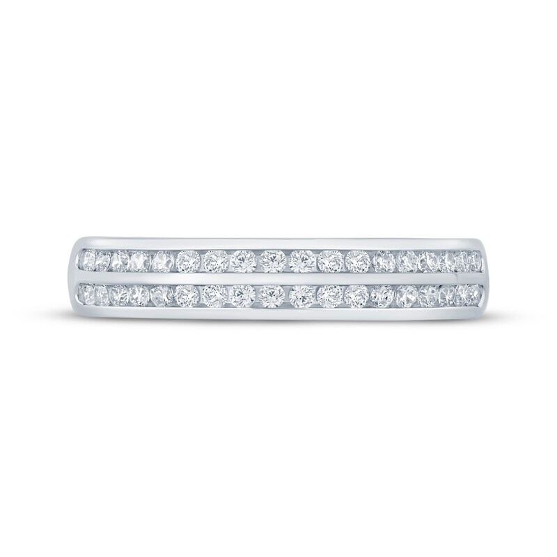 Main Image 3 of Now + Forever Round-Cut Diamond Anniversary Band 1/4 ct tw 10K White Gold