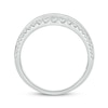 Thumbnail Image 3 of Now + Forever Baguette & Round-Cut Diamond Three-Row Anniversary Band 1 ct tw 14K White Gold