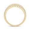 Thumbnail Image 3 of Now + Forever Baguette & Round-Cut Diamond Three-Row Anniversary Band 1 ct tw 14K Yellow Gold