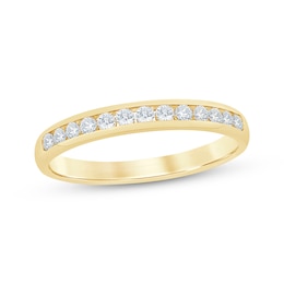 Now + Forever Round-Cut Diamond Anniversary Band 1/4 ct tw 14K Yellow Gold