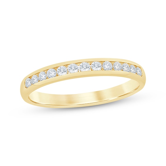 Now + Forever Round-Cut Diamond Anniversary Band 1/ ct tw 14K Yellow Gold