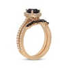 Thumbnail Image 2 of Neil Lane Pear-Shaped Black & White Diamond Bridal Set 1-7/8 ct tw 14K Yellow Gold