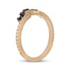 Thumbnail Image 8 of Neil Lane Black & White Diamond Notched Wedding Band 3/8 ct tw 14K Yellow Gold