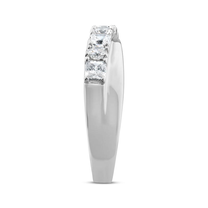 Main Image 2 of Now + Forever Princess & Round-Cut Diamond Anniversary Band 1 ct tw 14K White Gold