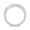 Thumbnail Image 3 of Now + Forever Princess & Round-Cut Diamond Anniversary Band 1 ct tw 14K White Gold