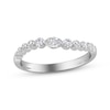 Marquise & Round-Cut Diamond Anniversary Band 1/3 ct tw 10K White Gold