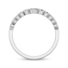 Marquise & Round-Cut Diamond Anniversary Band 1/3 ct tw 10K White Gold