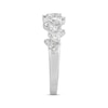 Thumbnail Image 1 of Pear-Shaped & Round-Cut Diamond Scatter Anniversary Band 3/4 ct tw 14K White Gold