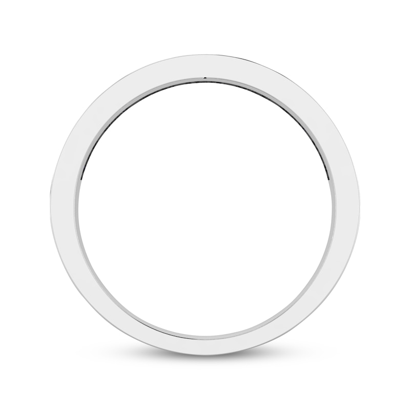 Princess & Round-Cut Diamond Anniversary Band 3/4 ct tw 14K White Gold
