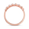 Round-cut Diamond Anniversary Twist Band 1/4 ct tw 10K Rose Gold