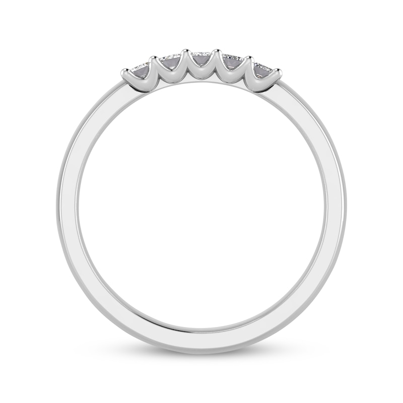 Main Image 3 of Now + Forever Emerald-Cut Diamond Anniversary Band 1/2 ct tw 14K White Gold