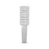 Thumbnail Image 2 of Now + Forever Baguette & Round-Cut Diamond Anniversary Band 3/4 ct tw 14K White Gold