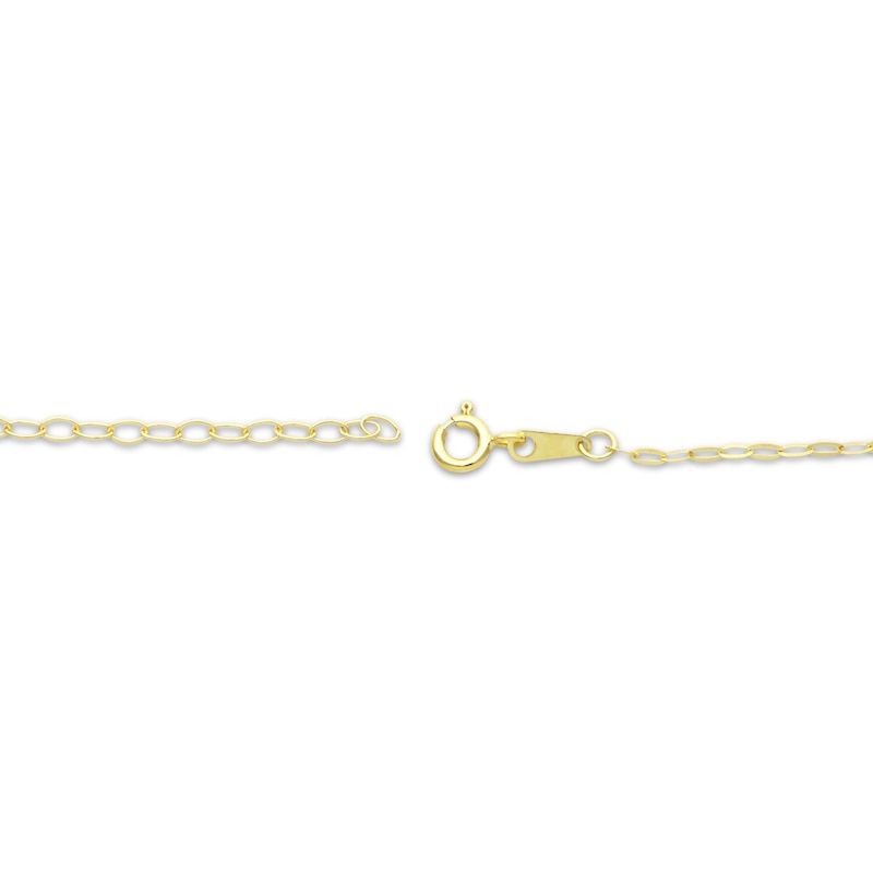 14k Gold Rolo Chain Extender Real Yellow Gold Necklace 