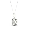 Thumbnail Image 4 of KAY Lab-Grown Diamonds Cushion-Shaped Necklace 1/2 ct tw 10K White Gold 18&quot;