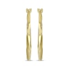 Thumbnail Image 2 of Polished Twist Hoop Earrings 14K Yellow Gold 18mm