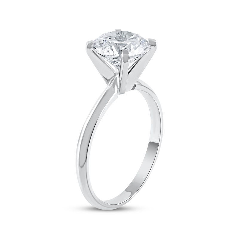 Lab-Created Diamonds by KAY Round-Cut Solitaire Engagement Ring 2-1/2 ct tw 14K White Gold (I/SI2)