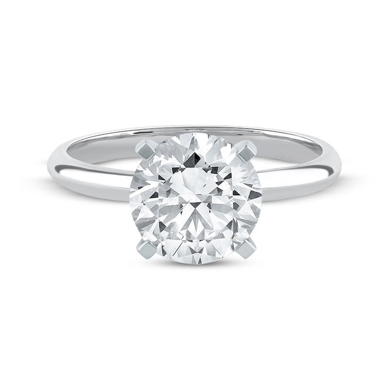 Lab-Created Diamonds by KAY Round-Cut Solitaire Engagement Ring 2-1/2 ct tw 14K White Gold (I/SI2)