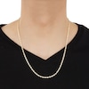 Thumbnail Image 4 of Semi-Solid Glitter Rope Chain Necklace & Bracelet Set 10K Yellow Gold