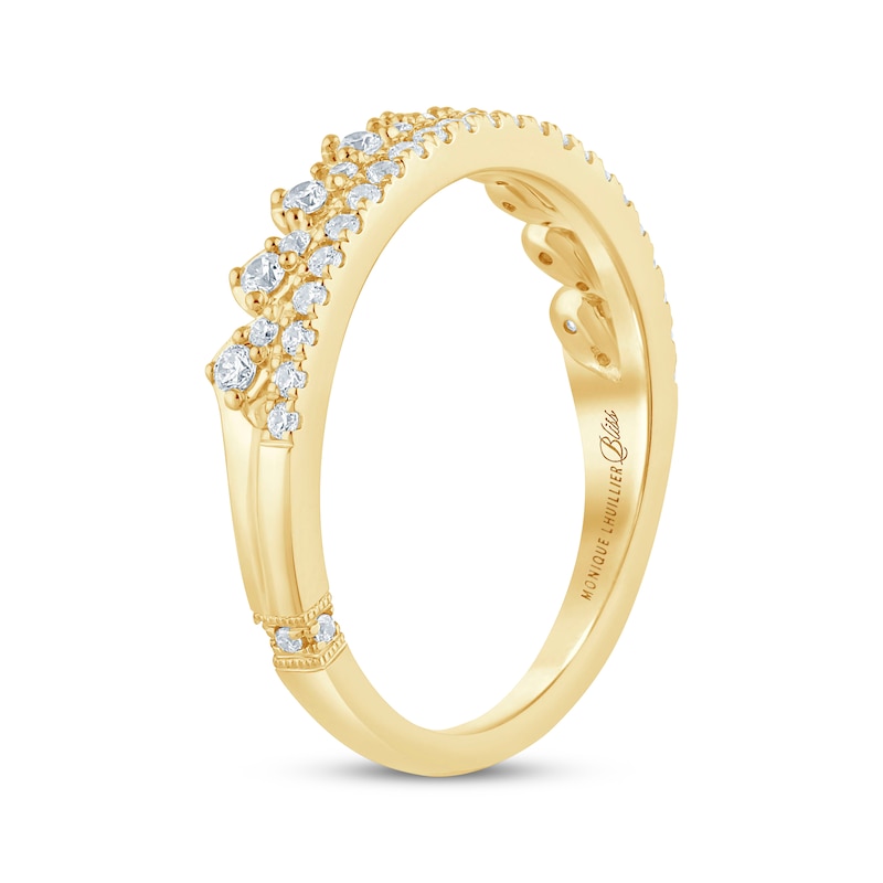 Main Image 2 of Monique Lhuillier Bliss Diamond Anniversary Ring 1/3 ct tw 18K Yellow Gold
