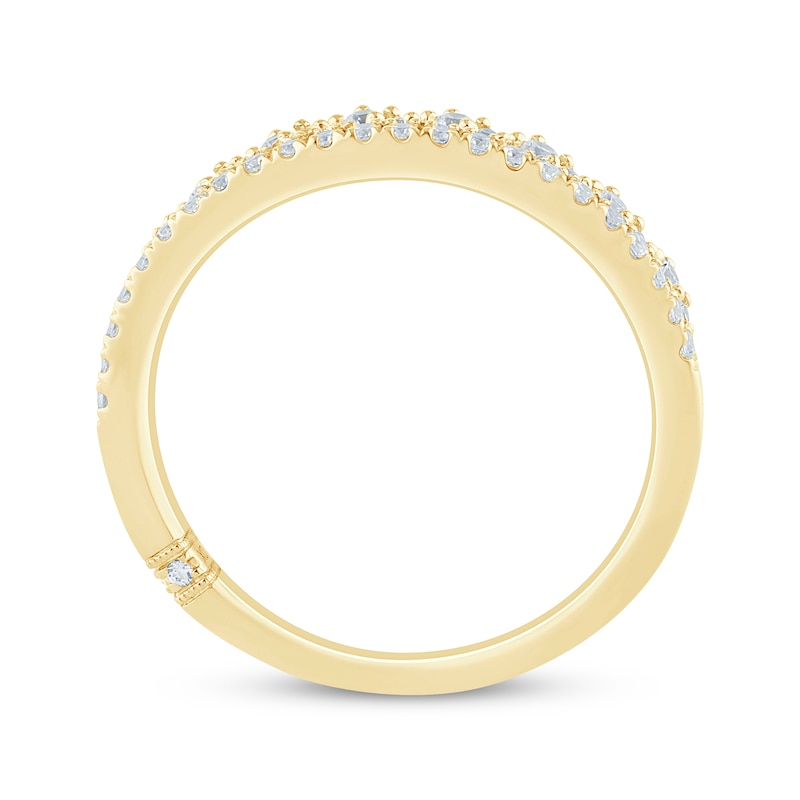 Main Image 3 of Monique Lhuillier Bliss Diamond Anniversary Ring 1/3 ct tw 18K Yellow Gold