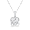 Thumbnail Image 0 of Center of Me Diamond Necklace 1/8 ct tw Sterling Silver 18"