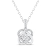 Thumbnail Image 1 of Center of Me Diamond Necklace 1/8 ct tw Sterling Silver 18&quot;