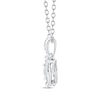 Thumbnail Image 2 of Center of Me Diamond Necklace 1/8 ct tw Sterling Silver 18&quot;