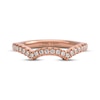 Thumbnail Image 3 of THE LEO First Light Diamond Contour Wedding Band 1/5 ct tw 14K Rose Gold